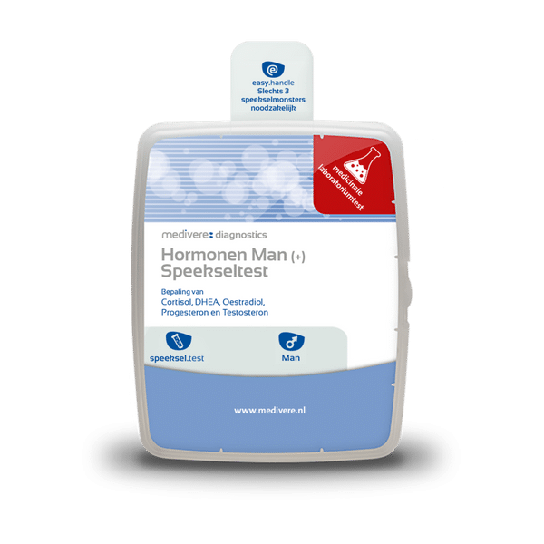 Verpakking Medivere Hormonen Man Plus speekseltest