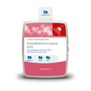 Schildklierfunctie Plus Medivere bloedtest productverpakking